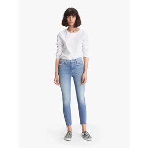 Mother Denim - High Waisted Looker Ankle Fray Jeans Size 32